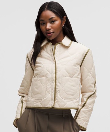 Wave-Quilt Insulated Shirt Jacket Size Large