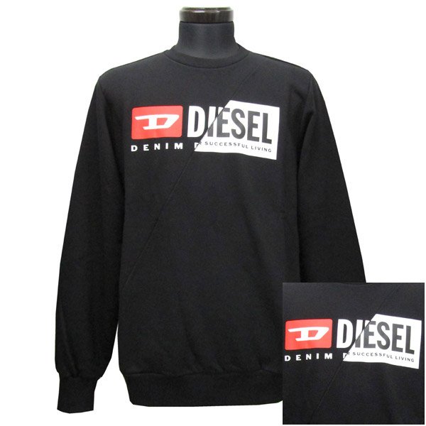 DIESEL スウェット 00SSPT 0IAJH S-GIR ブラック XL かわいい新作 8160