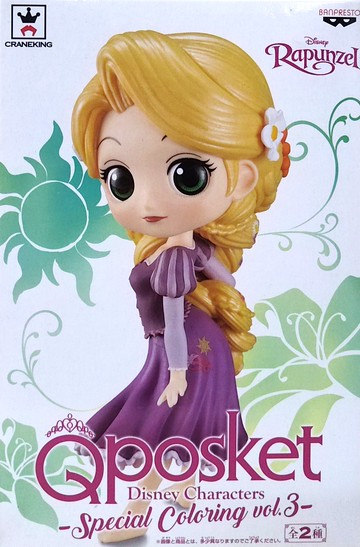 日版 Qposket 豪華版 金色底座 長髮公主 樂佩 Disney Posket 公仔 約14公分高