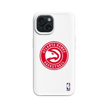 iPhone 15 SolidX 白 - NBA - Logo-亞特蘭大老鷹 Atlanta Hawks