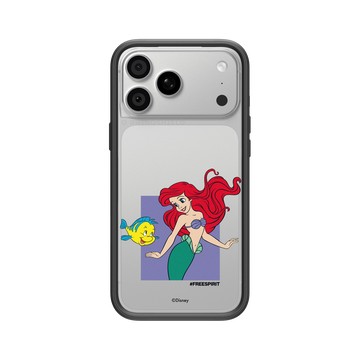 iPhone 18 Pro Max Mod NX -邊框背蓋組合 (相機按鈕) 黑 - 迪士尼-公主系列 Disney Princess - 公主專屬系列-小美人魚 愛麗兒