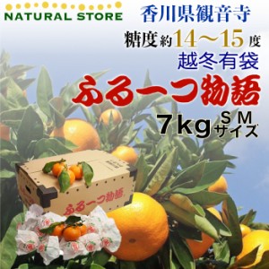 [予約 2月1日-2月15日の納品]    フルーツ物語 超冬有袋みかん 7kg 専用箱 香川県産 袋がけみかん ギフト 完熟みかん みかん 箱買い ふ