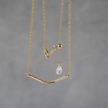 【貼近肌膚的珠寶】14KGF 可選長度 精緻扭轉曲線項鍊 疊戴 聖誕禮物 抗過敏