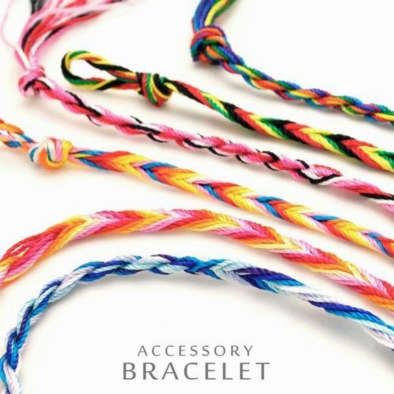 ブレスレット レディースアクセサリー アクセサリー ファッション V字ボーダー カラーミサンガ おまじない 7色の糸 V字模様 ミサンガ カラフル 夏にピッタリ 通販 Lineポイント最大get Lineショッピング