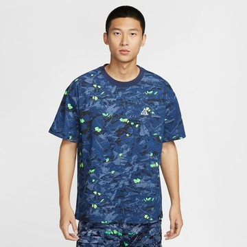 NIKE 短袖上衣 男 訓練 慢跑 AS M ACG DF TEE OC LEAFCUT 藍 HJ0795-410