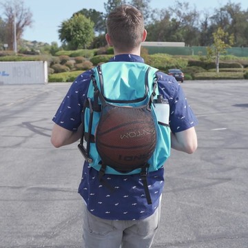 多功能防水運動雅趣包-奧克藍