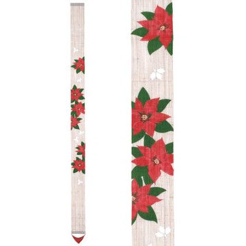 京都手繪細亞麻吊飾-聖誕紅(TS-729)