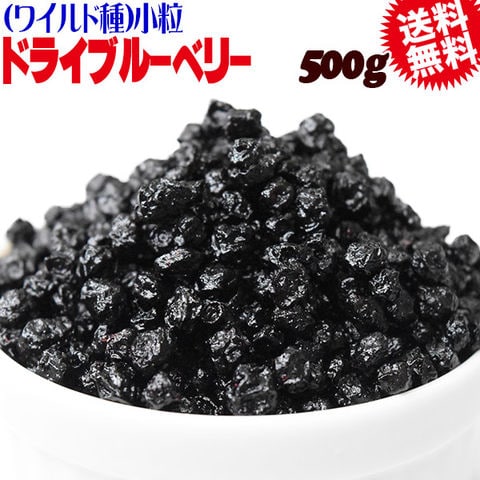 ドライブルーベリー ワイルド種 500g×1袋  アメリカ産 メール便限定 送料無料 小粒 0.5mmサイズ