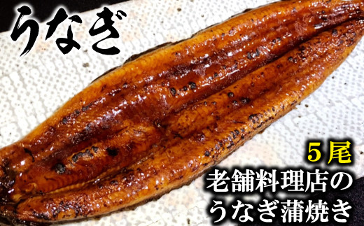 老舗料理店のうなぎ蒲焼き（170g×5尾）