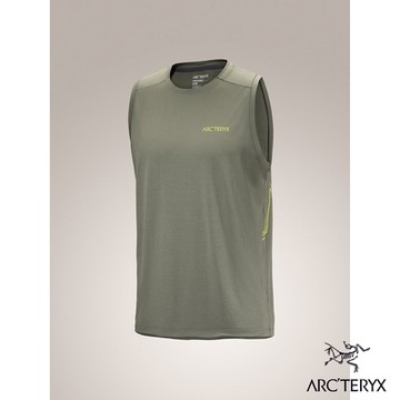 【Arcteryx 始祖鳥官方直營】男 Cormac Arc Bird 快乾背心 糧草雜綠 II