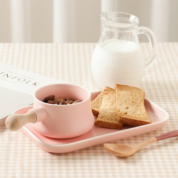 香榭大道粉色牛奶鍋盤組【CK012】