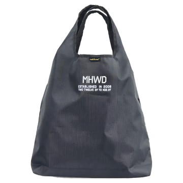 Matchwood Reusable 環保手提購物袋 黑色 11.6L 抗撕裂尼龍帆布  36.5 x 33.5 x 9cm