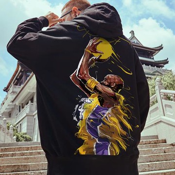 潮牌連帽科比紀念衛衣男寬松嘻哈oversize潮流情侶裝2025秋冬新款