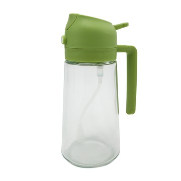 一品川流 milomix 鮮翠兩用噴油壺-420ml-綠色