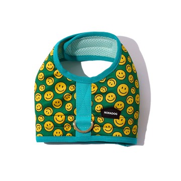 【美好毛日】韓國Noradog 寵物背心胸背-笑臉-綠 狗狗胸背帶 寵物胸背