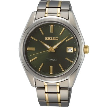 SEIKO 精工 CS 日期顯示 鈦金屬簡約腕錶 40MM (SUR377P1/6N52-00B0G)