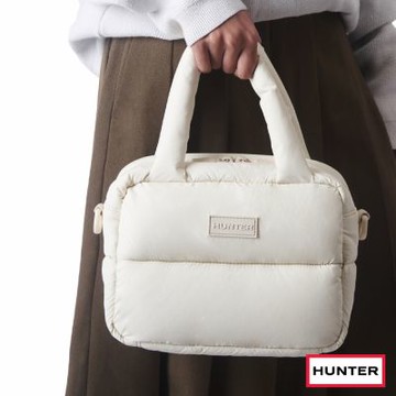 HUNTER - 無縫空氣波士頓包-奶油色
