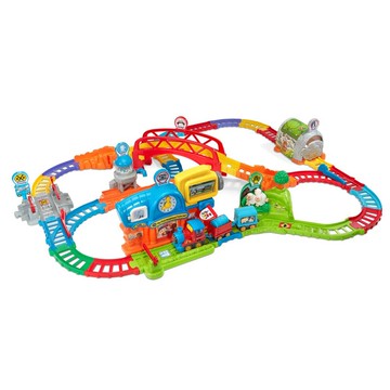 Vtech　嘟嘟車系列-森林電動火車鐵路軌道組