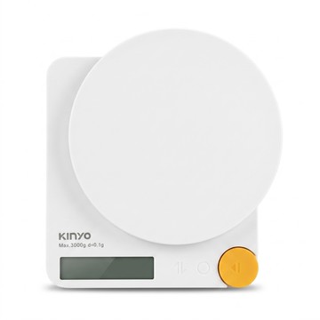 Kinyo 高精準幾何料理秤 160 x 150 x 28mm  DS-019  3kg  白色