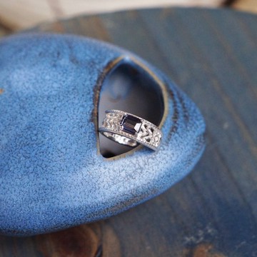 電流 尖晶石耳骨夾 925銀