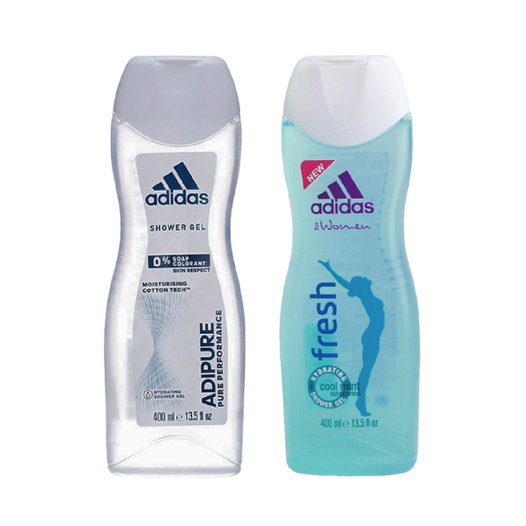 adidas愛迪達 女用三效沐浴露400mL 沐浴乳 沐浴露 洗髮 薄荷 零皂鹼