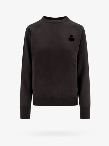 Cotton blend sweatshirt with flocked logo - MARANT ETOILE - gender_Woman