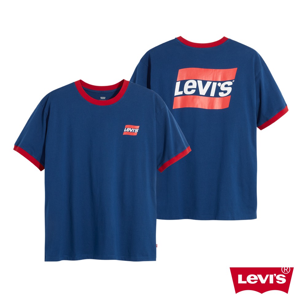 Levis 滾邊短袖T恤 / More Than Medals 系列 / 藍 男款-熱賣單品 A2300-0002