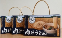 嵐山町産小麦「農林61号」100％使用肉汁うどん3箱セット