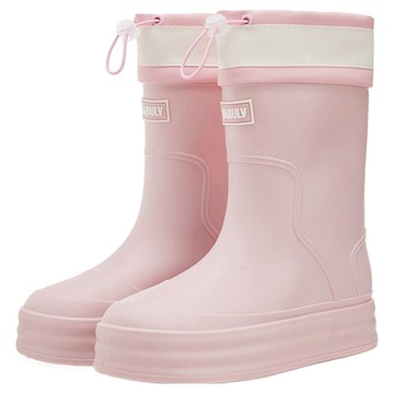 Gudetu 谷德兔 女款 時尚防水防滑耐磨外穿束口雨靴 015 40/41  25cm  粉色