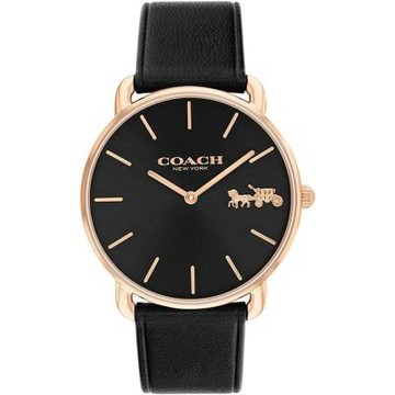 COACH Elliot 經典馬車女錶 手錶 開學換新季 送禮推薦-黑/36mm CO14504381