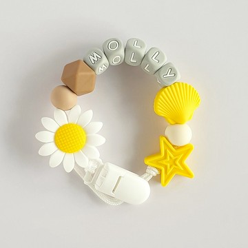 客製化 27公分 molly 星星 貝殼 向日葵 奶嘴鏈