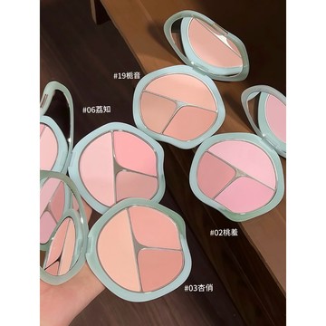 ✨新品現貨✨彩棠TIMAGE三色腮紅盤高光修容膨脹收縮色胭脂