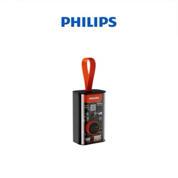 【Leo手機周邊專賣店】PHILIPS飛利浦 透明行動電源 / 黑橘