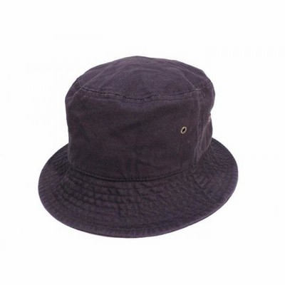 ニューハッタン バケットハット ハット ネイビー 無地 メンズ レディース NEW HATTAN BUCKET HAT NAVY