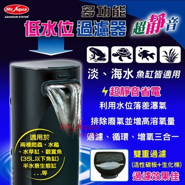 P老闆水族~MR.AQUA 水族先生 多功能低水位過濾器 內置式過濾器 烏龜過濾器 水龜 水草缸 半水景生態缸