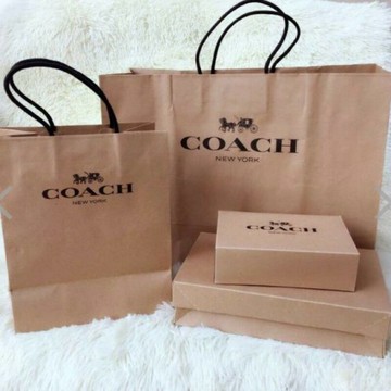 美國代購  台灣現貨 COACH 紙盒紙袋（限賣場客人加購）【送禮精選★APP下單點數4倍送】