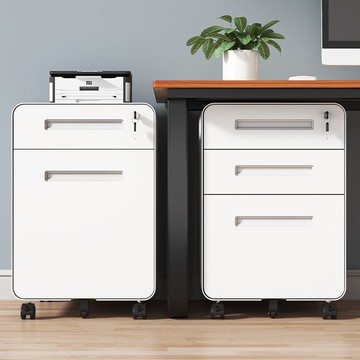 免運/開立發票 辦公收納櫃 資料櫃 文件櫃  桌下文件柜活動柜鐵皮矮柜移動帶鎖辦公室抽屜儲物打印機收納柜子 快速出貨