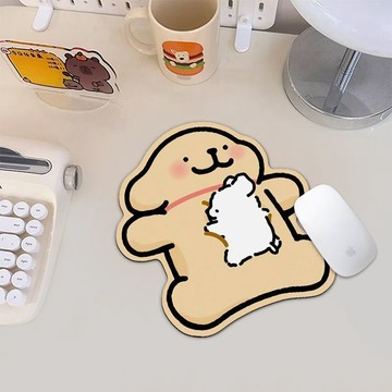 🌟臺灣出貨🌟卡通線條小狗電腦鼠標墊辦公學習專用滑鼠墊筆記本便攜護腕書桌墊 滑鼠墊  桌墊滑鼠墊 電競滑鼠墊