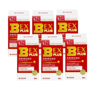 【台塑生醫 醫之方】長釋B群EX PLUS加強錠(60錠)x6盒