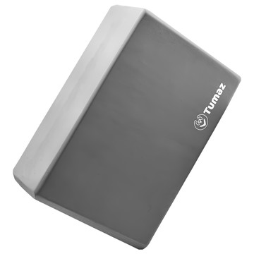 Tumaz 月熊 健身 單色瑜珈磚 高密度EVA材質 優異止滑 減震效果 回彈性佳  23 x 15 x 7.7cm  百搭灰  1個