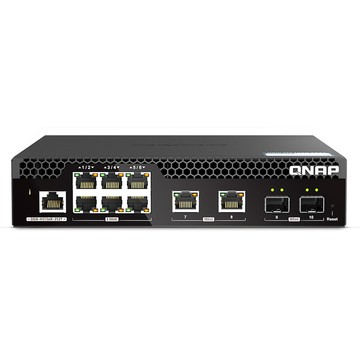 QNAP QSW-M2106R-2S2T L2 Web 網管型交換器 10GbE與2.5GbE網路埠 昌運監視器