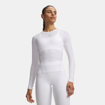 【UNDER ARMOUR】UA 女 HG Elite 緊身長袖T-Shirt_6015369-100