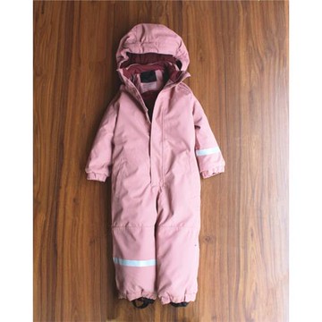 專業加厚兒童連體滑雪服男女童滑雪套裝寶寶沖鋒衣防水抗寒-30