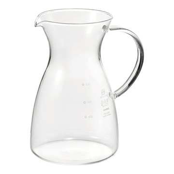 HARIO 好璃奧 極簡把手玻璃壺 125 x 104 x 165mm 200g  透明色  600ml  1個  Kettle