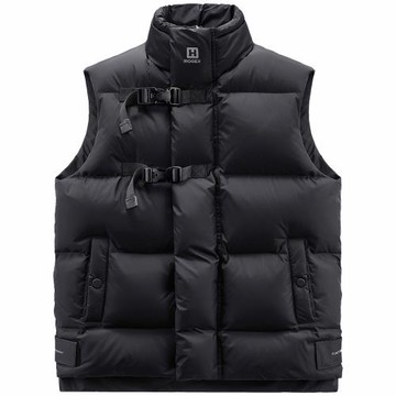 VIP潮牌冬季羽絨馬甲男機能加厚立領運動白鴨絨保暖背心馬夾外套