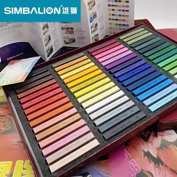 雄獅色粉筆24色/48色軟式繪畫畫筆粉筆批發粉彩素描上色水彩 顏料