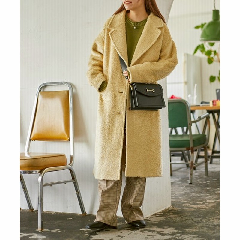 Wego Wego シャギーロングチェスターコート Women ジャケット アウター チェスターコート 通販 Lineポイント最大get Lineショッピング