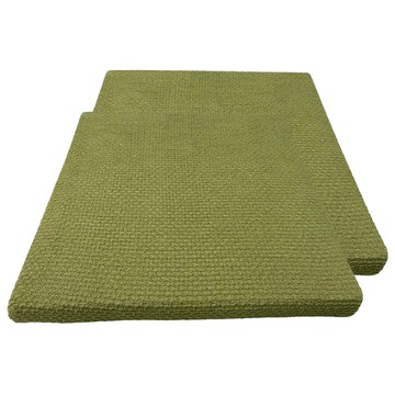 J&N 彈性凸紋立體坐墊 2個 55 x 55 x 5cm 綠色