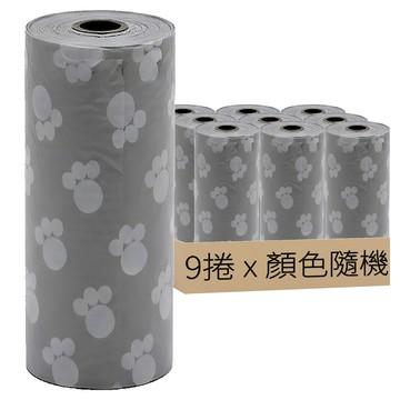 寵物拾便袋 顏色隨機  15張  9捲