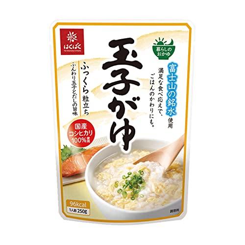 はくばく おかゆ 玉子がゆ 250g×8袋(常温保存・即席・非常食・常備食)